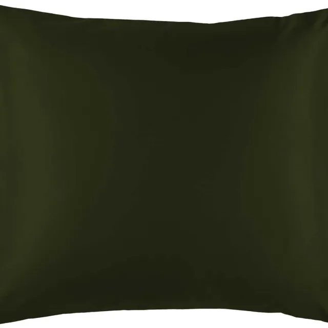 De Witte Lietaer Kussensloop Olivia Khaki - 60 x 70 cm - Groen - Katoen Satijn