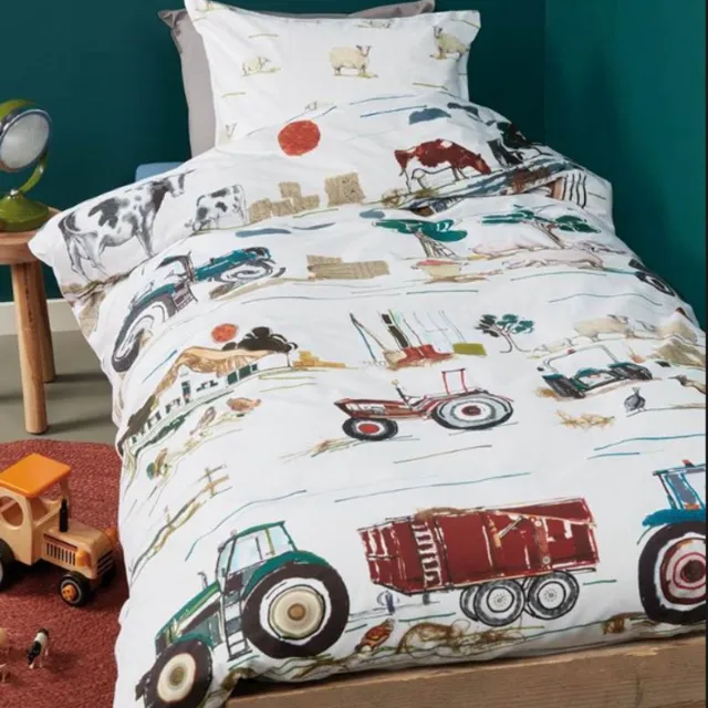 Beddinghouse Kids Boerenleven Flanel Dekbedovertrek - Multi