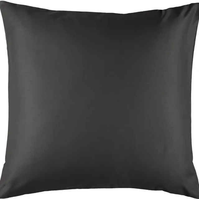 De Witte Lietaer Kussensloop Olivia Ebony - 63 x 63 cm - Zwart - Katoen Satijn