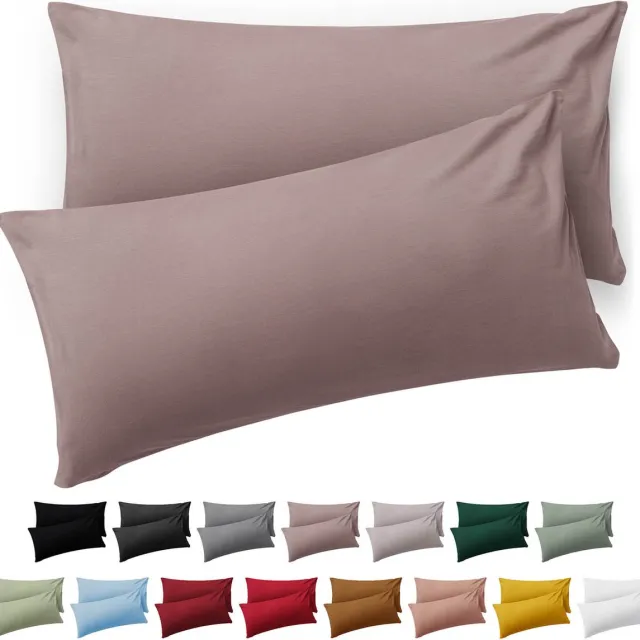 Blumtal Kussensloop Microvezel Kussenhoes 50 x 70 cm - Taupe - Set van 2
