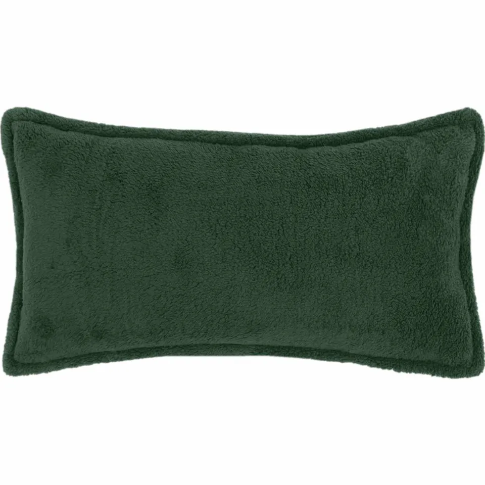 vidaXL Kussensloop 6 st HOUTEN Donkergroen 40 x 70 cm Bouclé