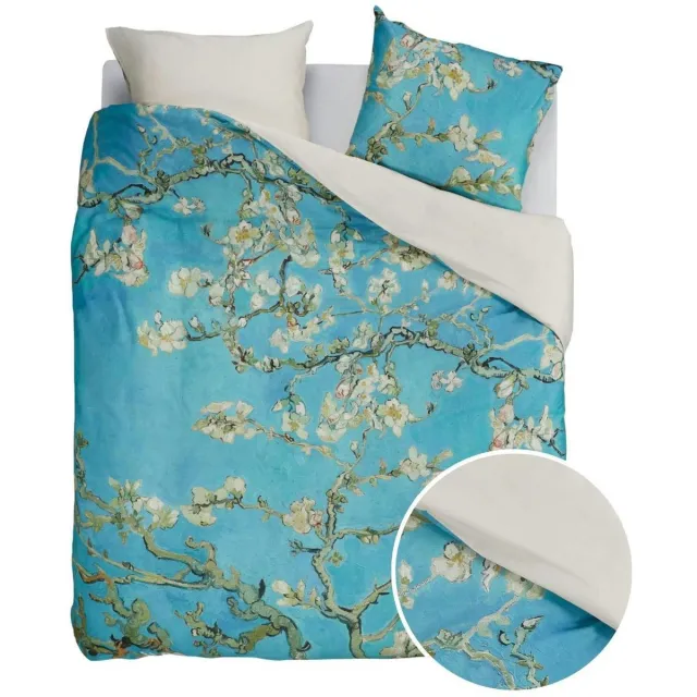 Beddinghouse x Van Gogh Museum Almond Blossom dekbedovertrek - Blauw