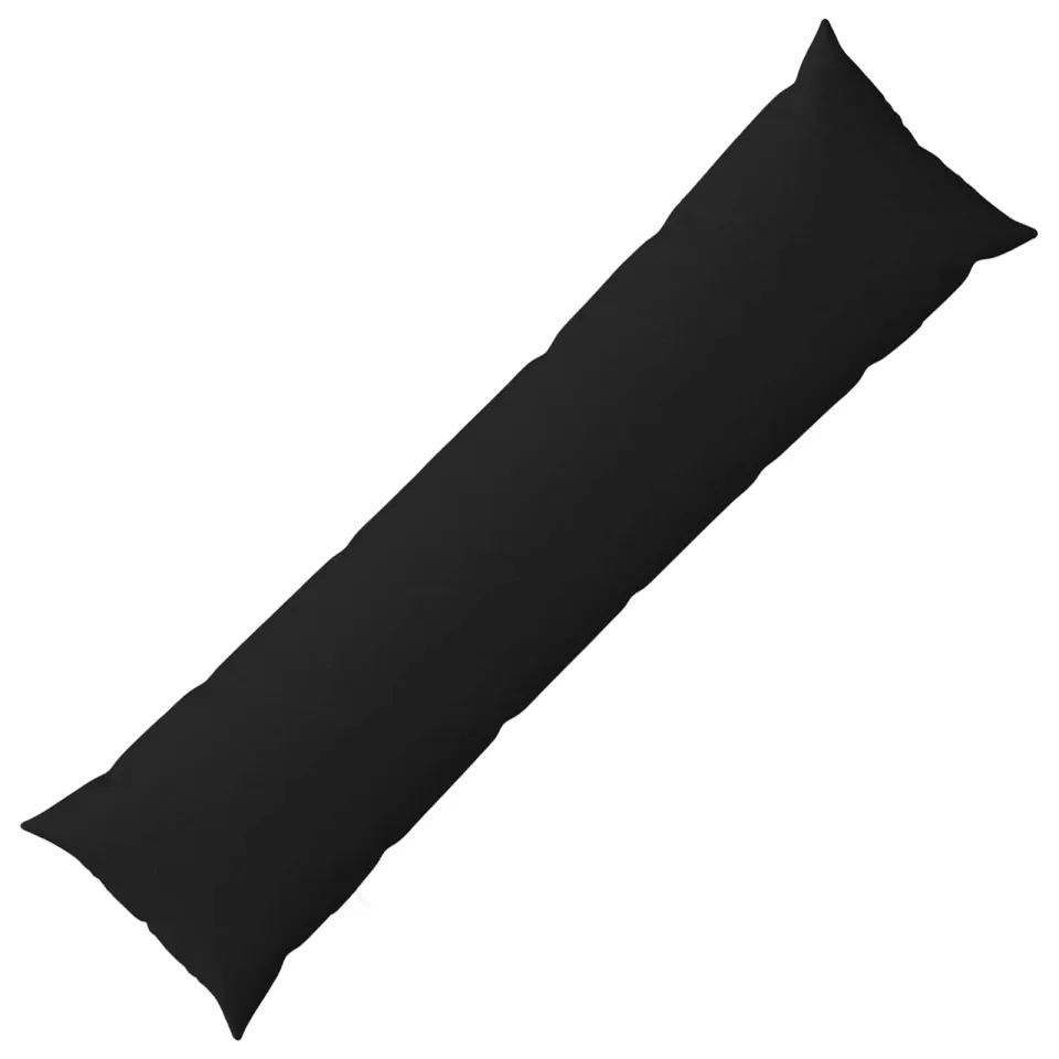 vidaXL Kussensloop HEERLEN Zwart 40 x 145 cm Stof