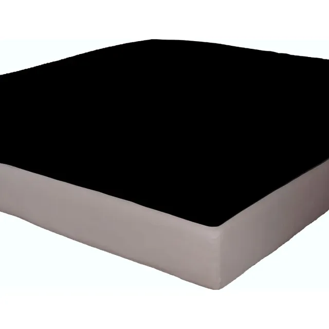 Homéé® Topper Hoeslaken Jersey Stretch zwart - 160x200/210/220 cm hoogte 7 t/m 12 cm - 100% katoen