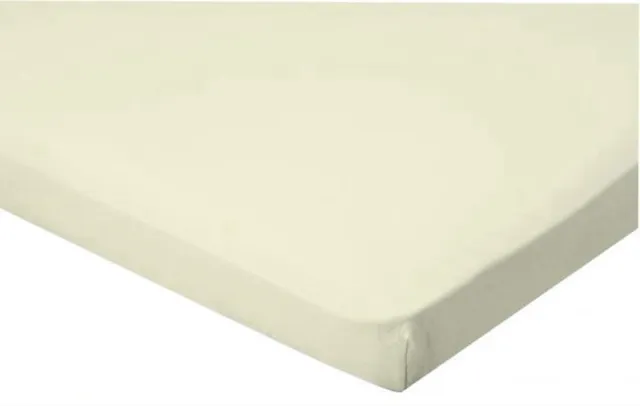 SENZATIONE katoen satijn Hoeslaken Topper Ecru - 160x210+15