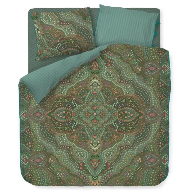 Pip Studio Dekbedovertrek Alfombra Green