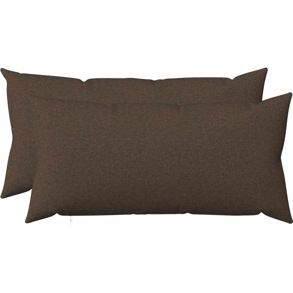 vidaXL Kussensloop 2 st HEERLEN Taupe 40 x 80 cm Stof, foto 3
