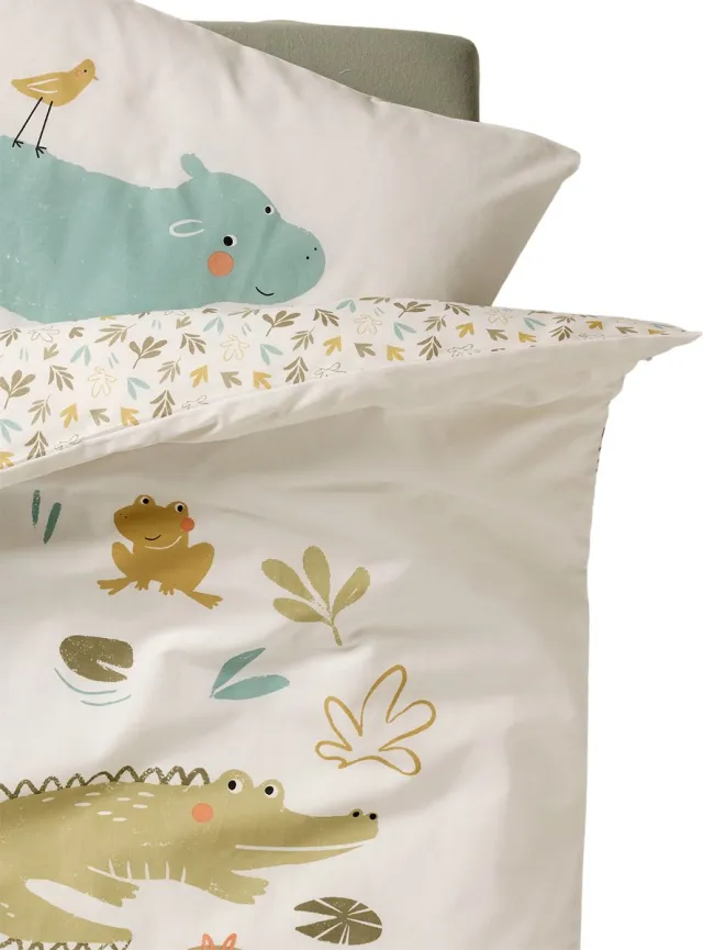 vertbaudet Bedovertrekset + kussensloop baby BAYOU Meerkleurig
