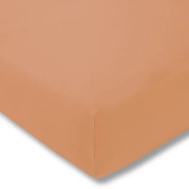 Estella 450 Serie - Hoeslaken - 100 x 200 cm - Oranje - Jersey Stretch