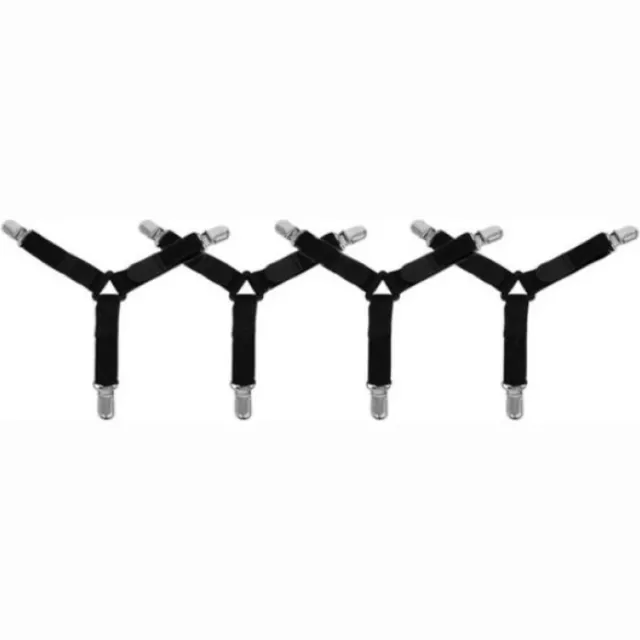 Go Go Gadget Lakenaanspanners - Dekbedlakenspanner Clips - Laken Bretels - 1 set van 4 stuks - Zwart