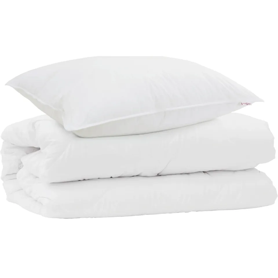 vidaXL Dekbed Set met kussen 2 st Wit Microfibre, foto 3
