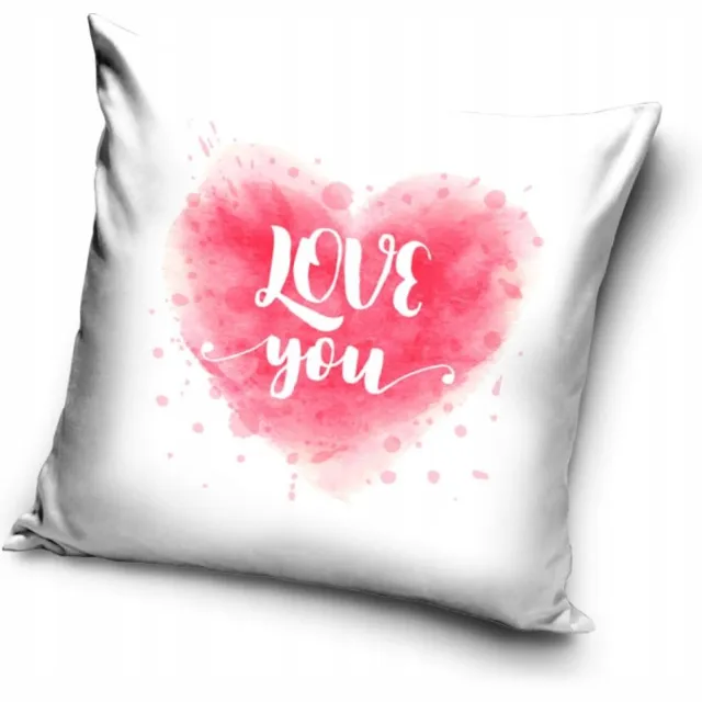 Carbotex Decoratief kussen Loop Hart 40x40cm - Levendige kleuren groen