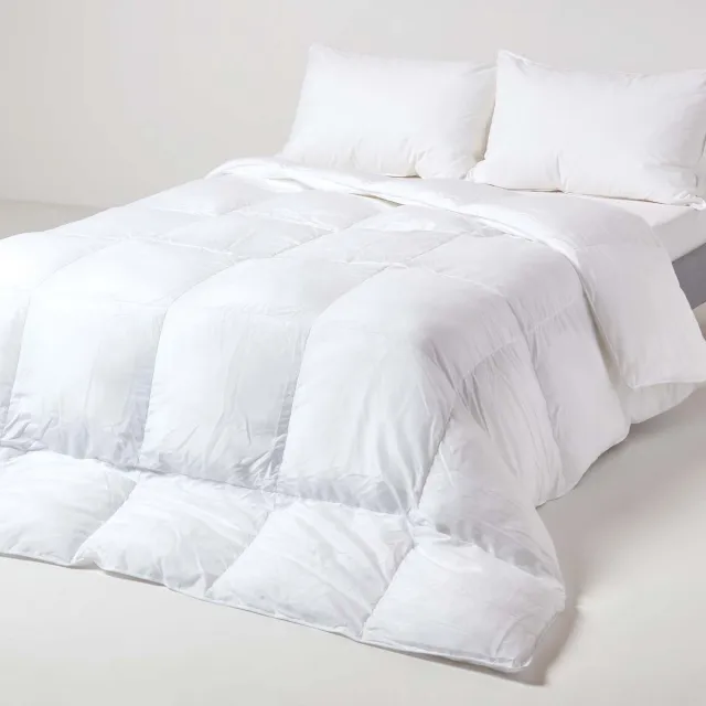 Homescapes Microvezel Winterdekbed 150x200 cm – 100% Super Microvezel – Warmteklasse 1 – OEKO-TEX® Gecertificeerd Wit