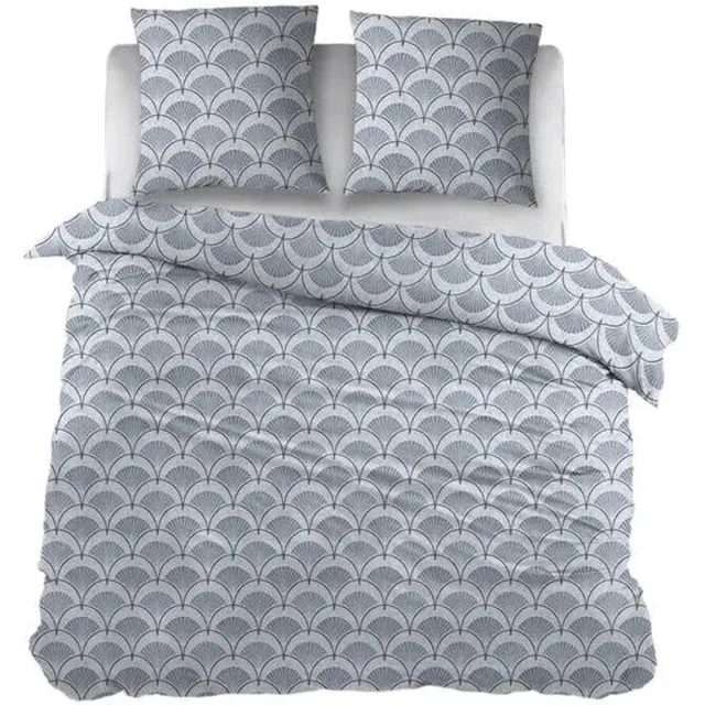 Sleepnight Lakenset Flanel Feline Blauw - 2 kussenslopen - [Blauw]