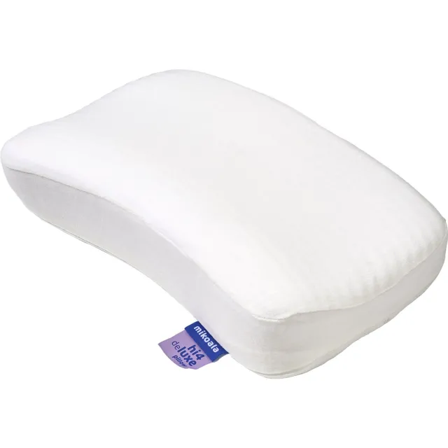 Mikoala Hi4 Deluxe Pillow – Ergonomisch Traagschuim Hoofdkussen – Verstelbaar in 8 Hoogtes – Tegen Nek- en Hoofdpijn – Voor Rug- en Zijslapers – 51x31 cm Wit