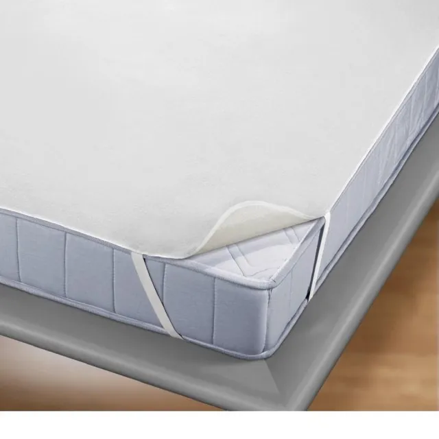 Princessmatrassen Princessmatras Beschermer Waterdicht -Molton -flanel-100% katoen -Plateau Model -160x220 cm Wit