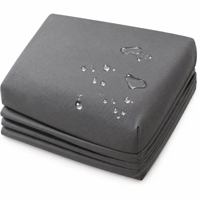 SWGOTA Waterdicht hoeslaken 120 x 200 cm - Donkergrijs - Geborstelde stof - Voor matrassen tot 30 cm hoog - 1 stuk