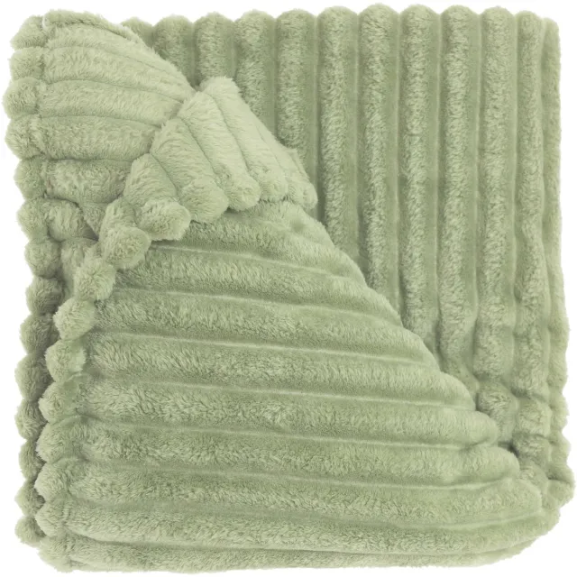 Unique Living Plaid Lex - Textiel - Groen - 200 x x 150 cm (BxHxD)