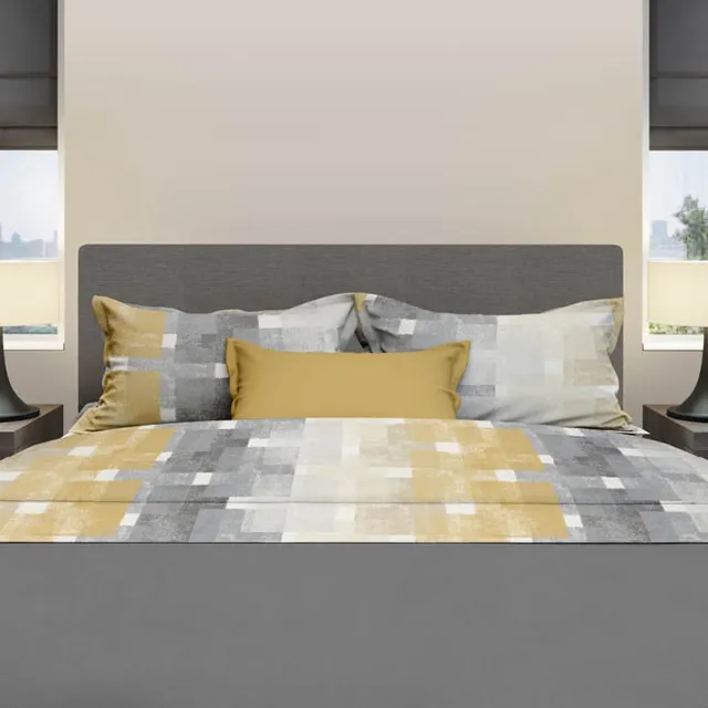 Romanette Flanel Lakenset incl slopen brixen beige/grijs