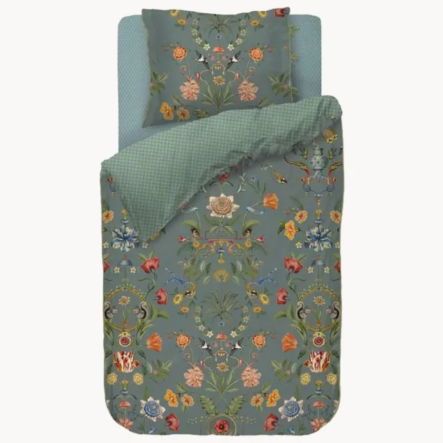 Pip Studio Katoenen perkal dekbedovertrekset Botanico Blauw