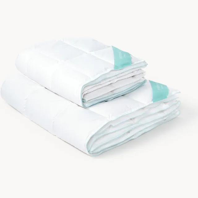 Westwing Collection Zuiver donzen dekbed Premium, vier seizoenen Wit