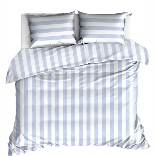 Linolux Dekbedovertrek Beach Stripe Blue Lits-jumeaux 260