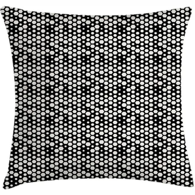 ABAKUHAUS Abstracte Kussenhoes – Dubbelzijdig bedrukt – 50x50 cm Koksgrauw