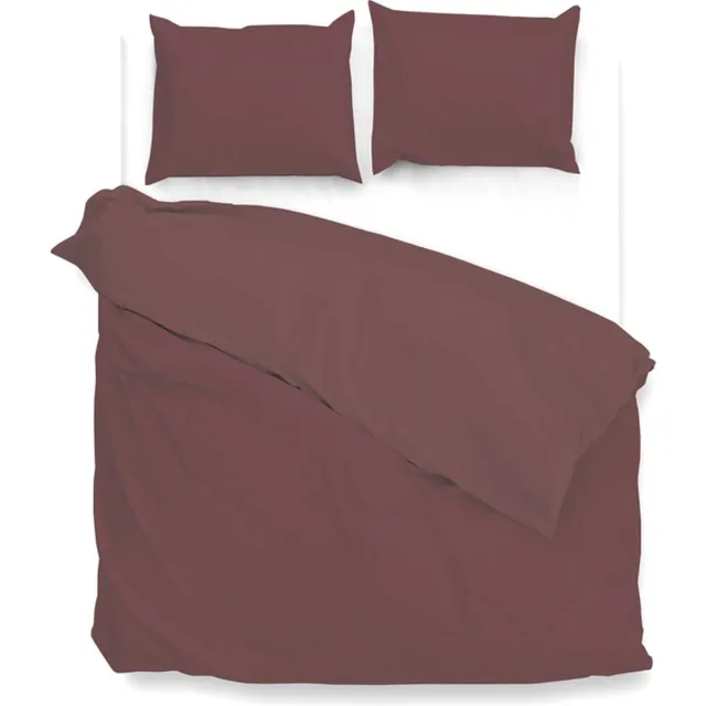 Zo! Home Velluto Dekbedovertrek - Tweepersoons - 200x200/220 cm - Spicy Red