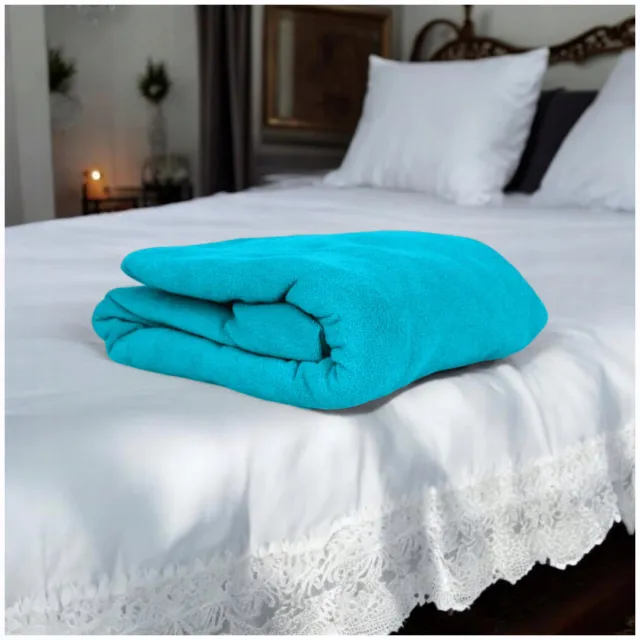 Kam-Pol Jersey Hoeslaken met Elastiek 70x200cm Turquoise