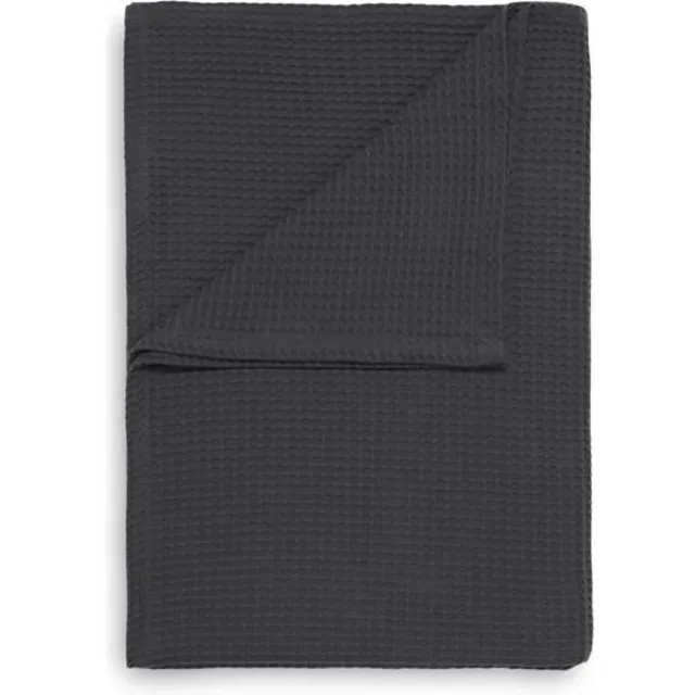 Heckettlane HnL Living Wafel - Plaid - Katoen - 180 x 260 cm - Antraciet