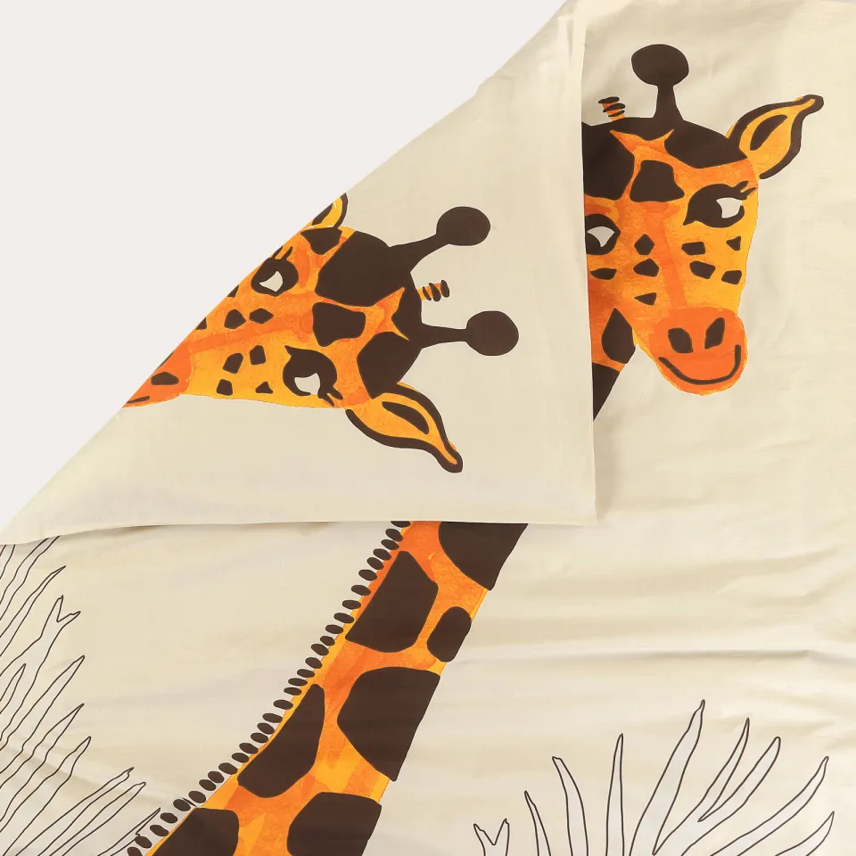 NOUS Kids katoenen dekbedovertrek 1 persoons (140x200 cm) beige, foto 4