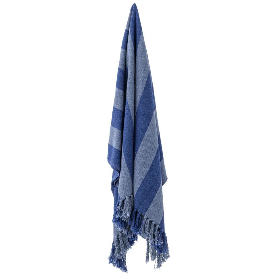 Bloomingville Frello plaid blauw, foto 2