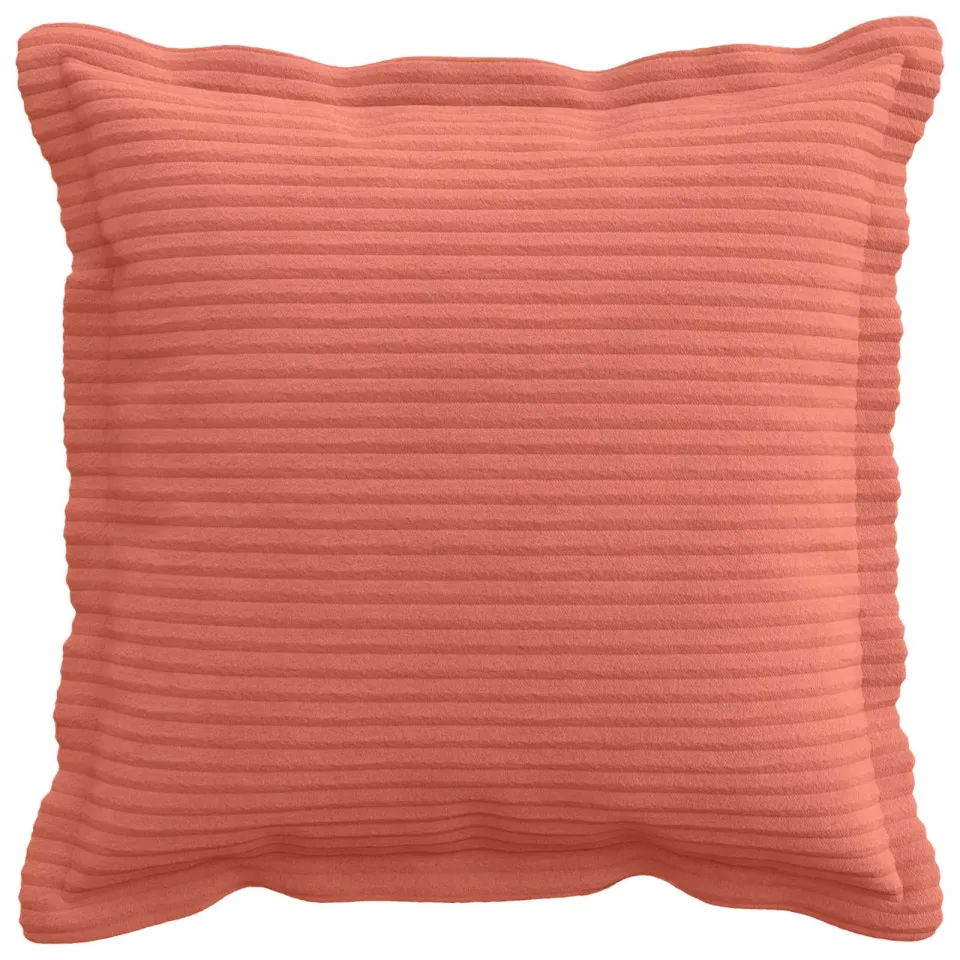 vidaXL Kussensloop 2 st HOUTEN Rood-oranje 40 x 40 cm corduroy Vermiljoen