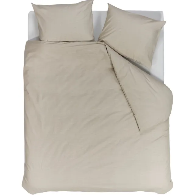 vtwonen Cozy Slub dekbedovertrek - Tweepersoons - 200 x 220 cm - Zand