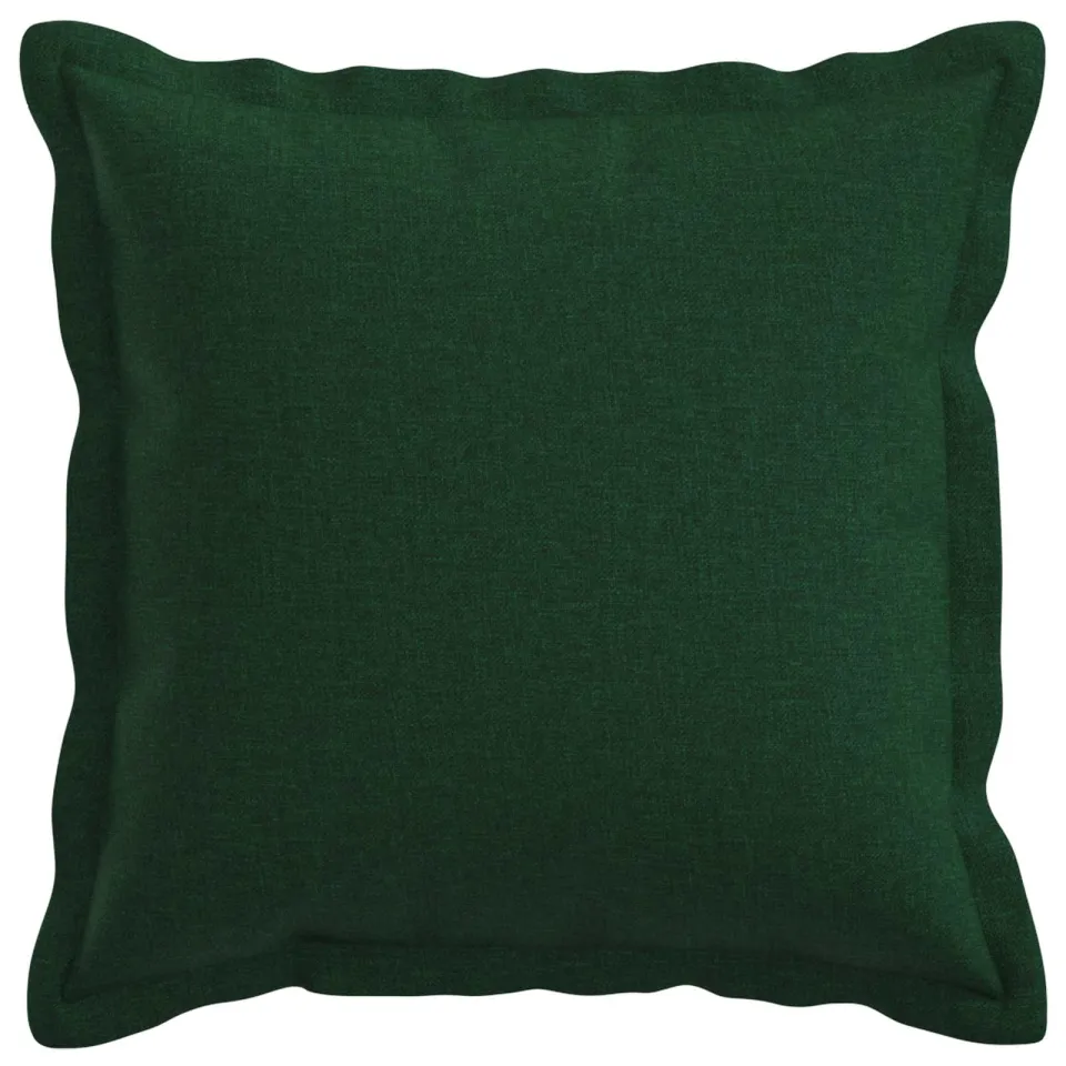 vidaXL Kussensloop 2 st HOUTEN Donkergroen 45 x 45 cm Faux Linnen