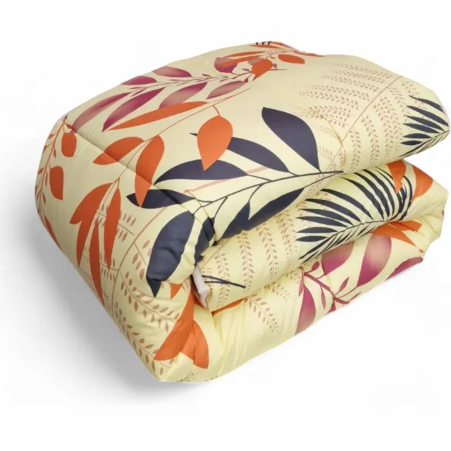 bedlin Dekbed bedrukt - Zonder hoes ( 2 in 1 ) - Tweezijdig - 240 x 220 cm - Azileaf / Velya Multicolor