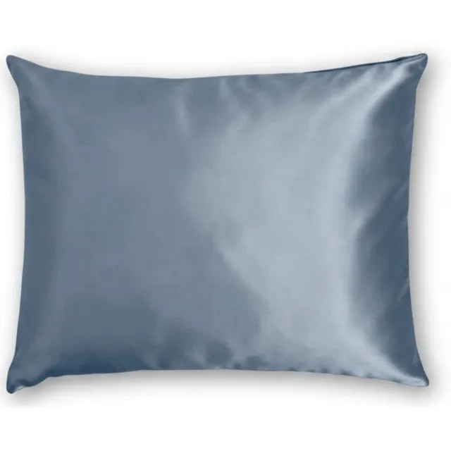 Silk Heaven Zijden kussensloop 80x80cm Evening Blue ritssluiting - 22 Momme - 100% moerbeizijde - Silk Heaven - 80x80cm / Ritssluiting Donkerblauw