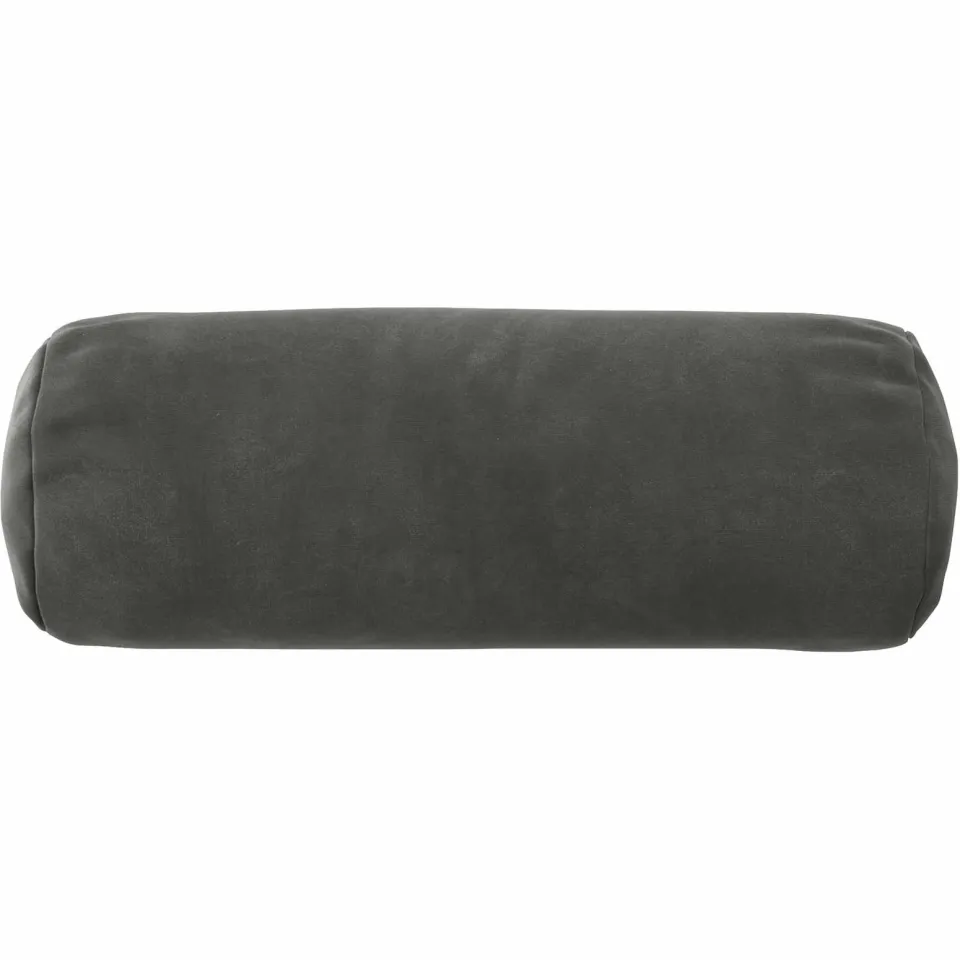 vidaXL Kussensloop 2 st HEERLEN Donkergrijs Dia. 15 x 40 cm fluweel, foto 4