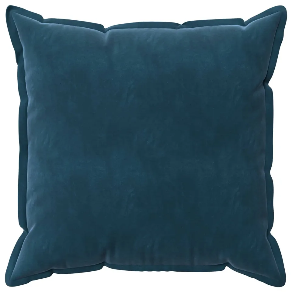 vidaXL Kussensloop 2 st HOUTEN Blauw 70 x 70 cm Fluweel