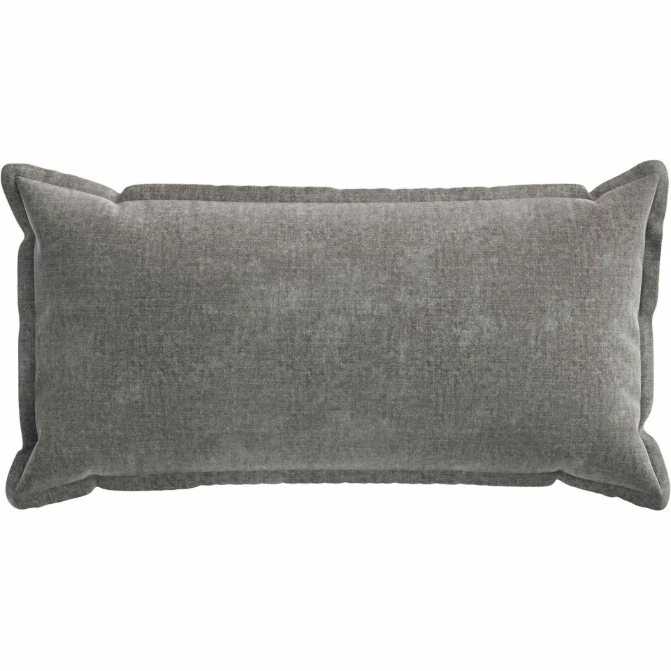 vidaXL Kussensloop 6 st HOUTEN Donkergrijs 40 x 70 cm Chenille Stof