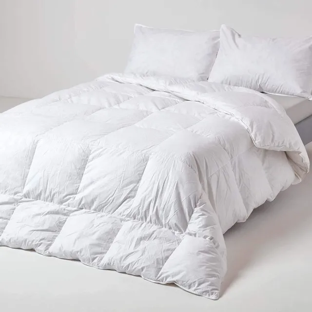 Homescapes Extra Warm Donzen Winterdekbed 260x220 cm – Eendendons & Veren – Warmteklasse 1 – OEKO-TEX® & RDS Gecertificeerd Wit
