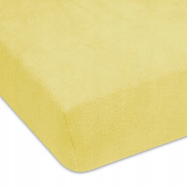 Designpremium Fijne Frotté Hoeslaken 180x200 cm - Crème