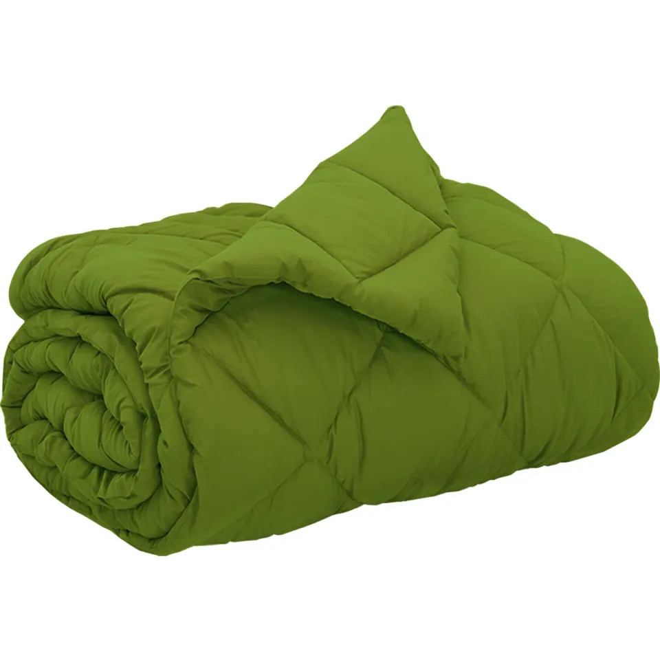 vidaXL Vol jaar dekbed 200 x 240 cm 300 gsm Microvezel Groen, foto 3