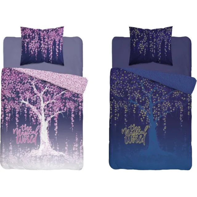 Holland Collection The magical world dekbedovertrek glow in the dark Paars