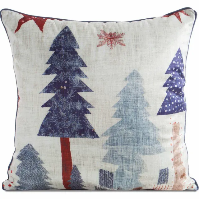 Eurofirany Kerst Sierkussenhoes 45x45 cm met Rits - Feestelijke Decoratie multikleur