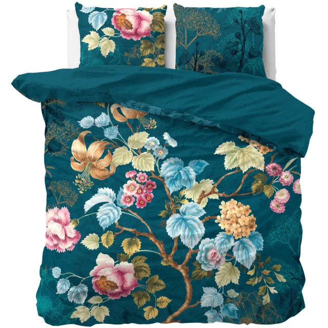 Dreamhouse Nature dekbedovertrek lits-jumeaux blauw