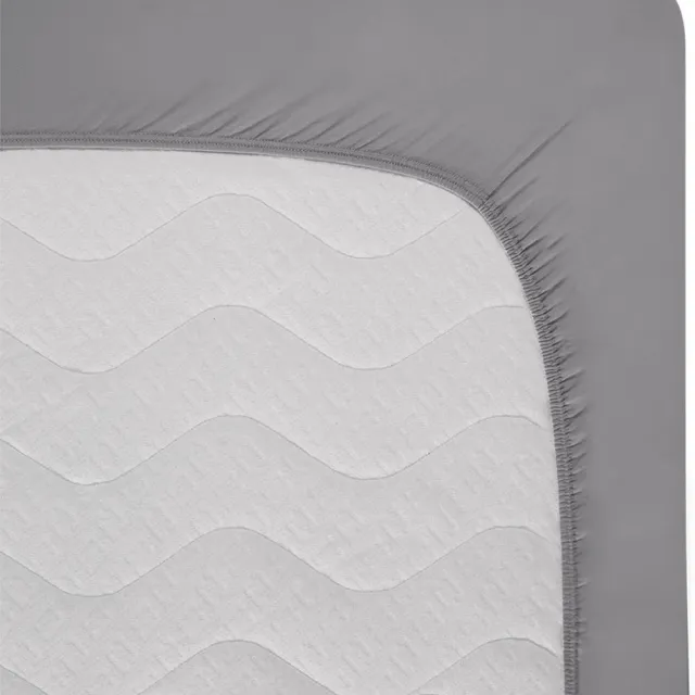 Hibboux Milou jersey hoeslaken 180x200 grijs
