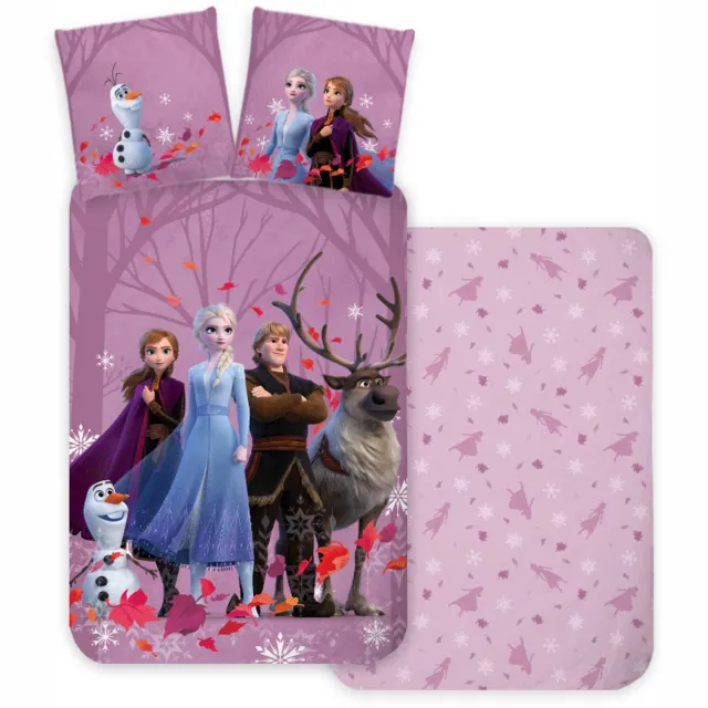 Disney Frozen Frozen dekbedovertrek paars 100 x 135 cm - 40 x 60 cm (katoen)