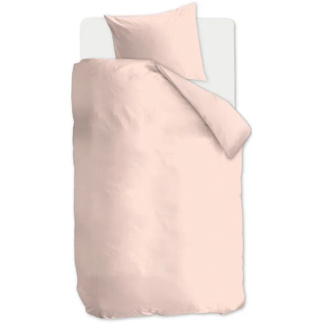 Auping Chambray blossom Dekbedovertrek - Eenpersoons 140 x 220 cm - Biologisch katoen - Blush