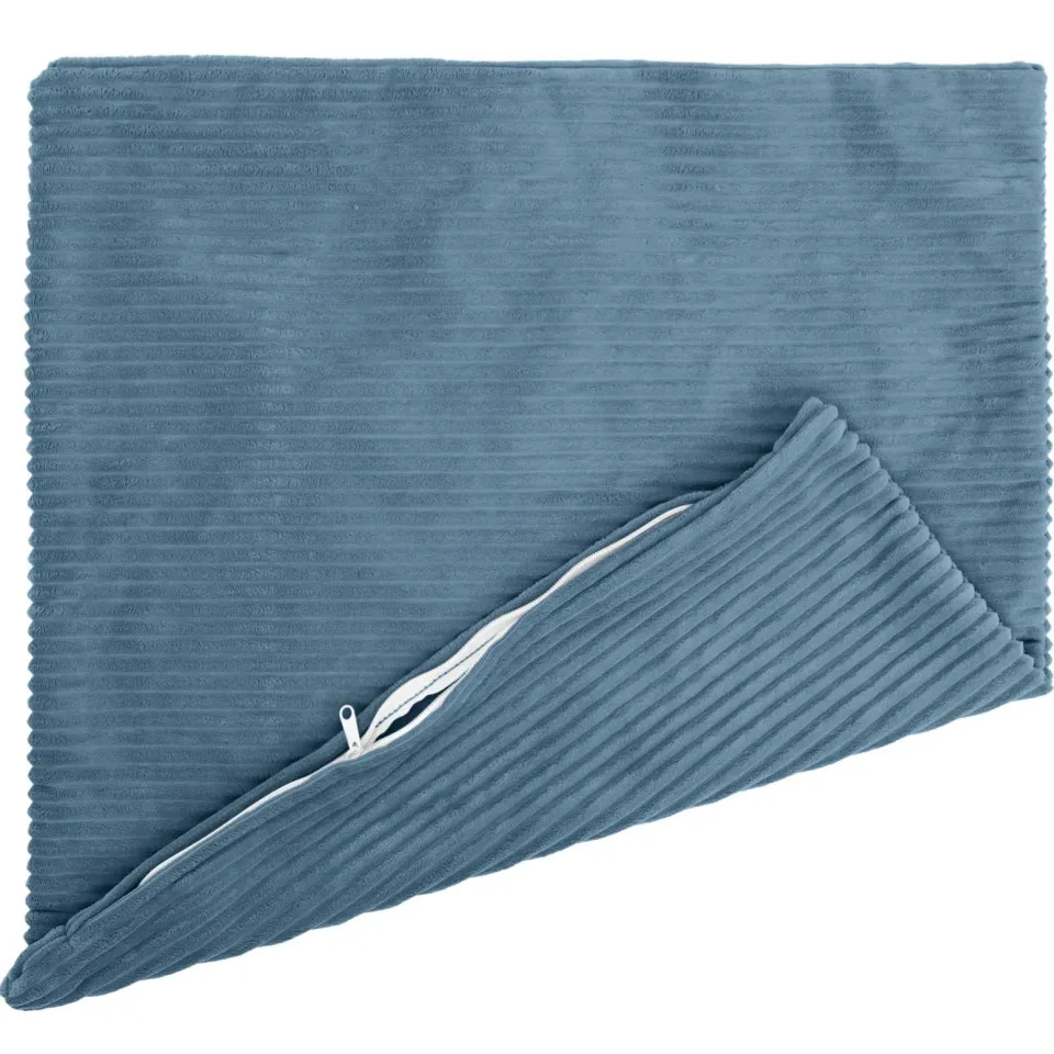 vidaXL Kussensloop 6 st HEERLEN Blauw 70 x 70 cm corduroy, foto 4